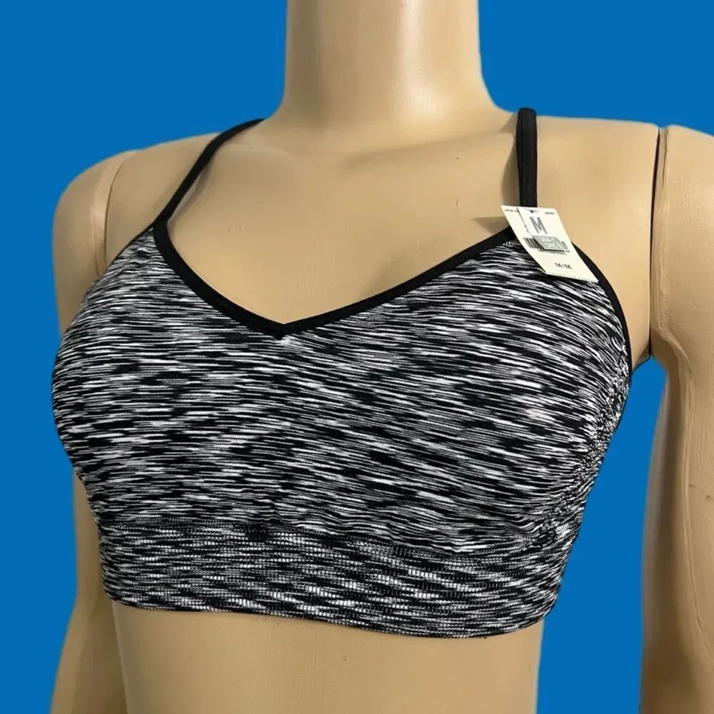 Victoria’s Secret Pink YOGA racerback unlined Bralette bra marked gray  M